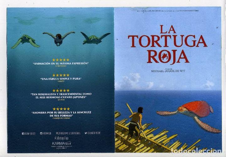 Kino: LA TORTUGA ROJA, de Michael Dudok. Sobre 12,5 x 17 cms..