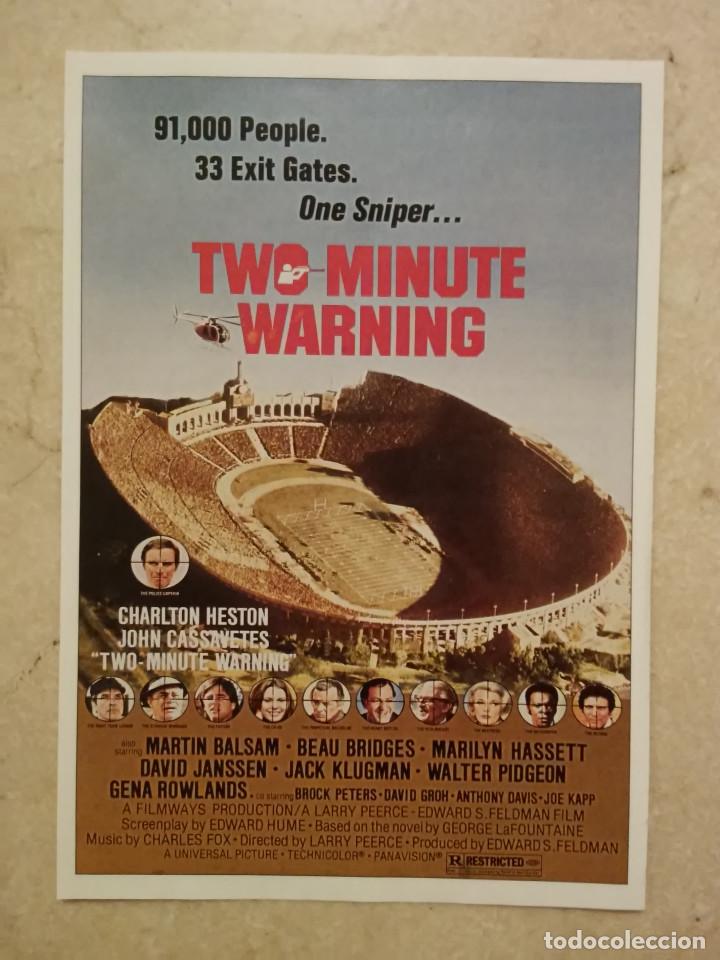 Cine: FICHA COLECCIONABLE 10*15 - PANICO EN EL ESTADIO - CHARLTON HESTON