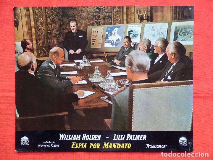 Cine: espia por mandato, 1 fotocromo, william holden lilli palmer, paramount