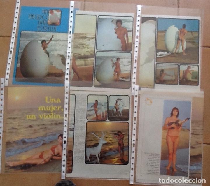 Cinema: PAOLA PITAGORA, LOTE DE 11 P&Aacute;GINAS DE RECORTES DE PRENSA EN FUNDAS DE PL&Aacute;STICO