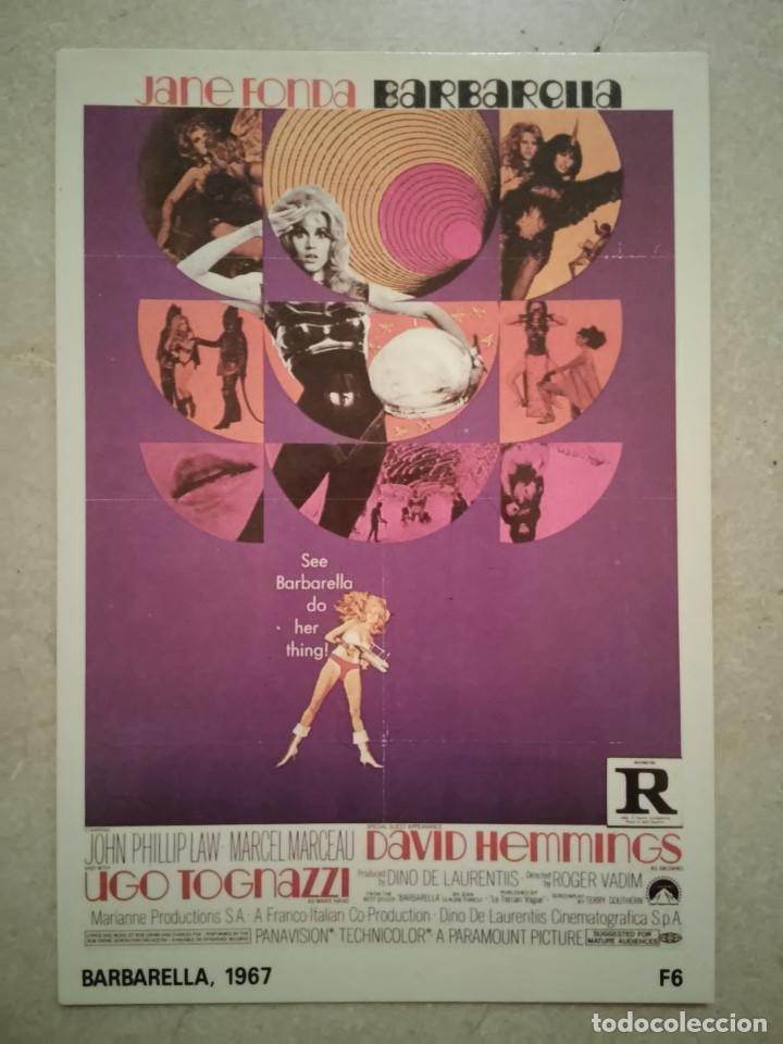 Cine: POSTAL -10*15 - BARBARELLA - JANE FONDA - CIENCIA FICCION