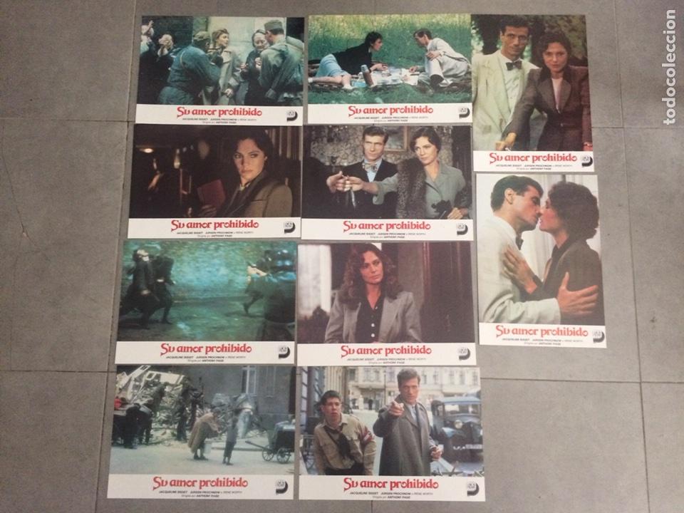 Kino: Juego 10 fotocromos SU AMOR PROHIBIDO (Forbidden) con Jacqueline Bisset y J&uuml;rgen Prochnow