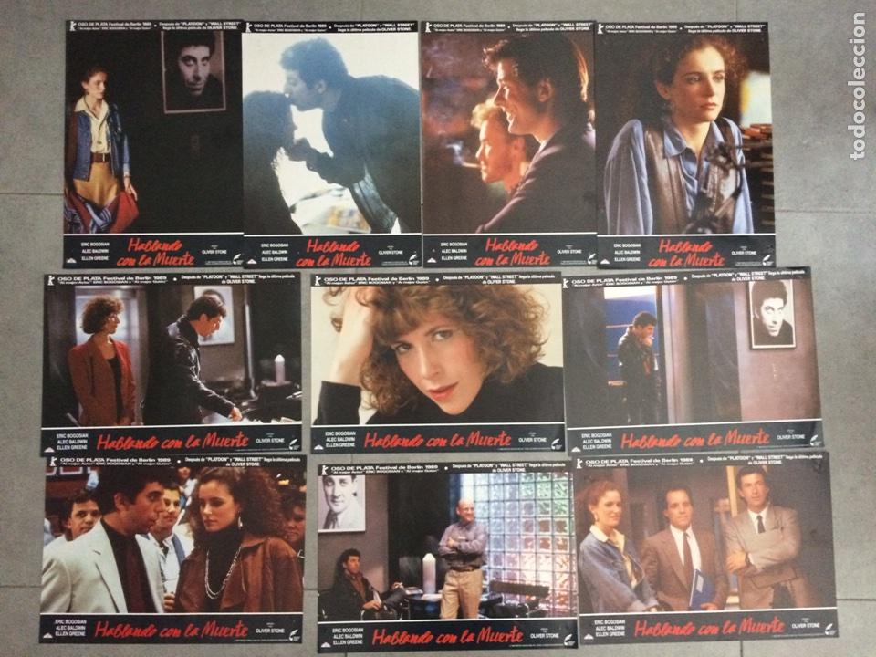 Cine: Juego 10 fotocromos HABLANDO CON LA MUERTE (Talk radio) de Oliver Stone con Eric Bogosian