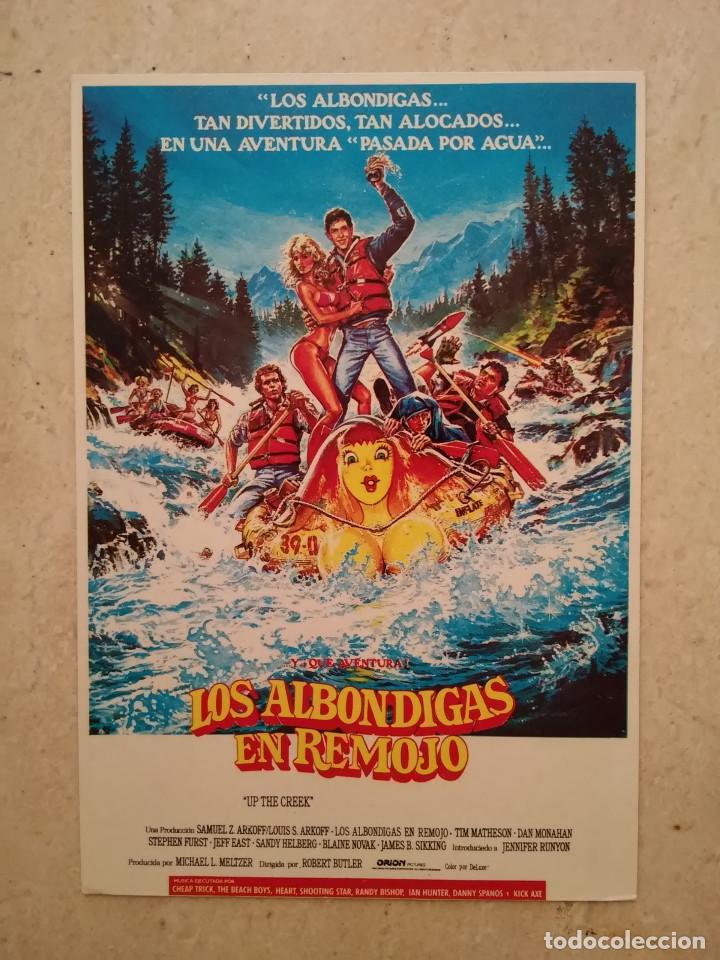 Cine: IMPRESO ORIGINAL -10*15 - LOS ALBONDIGAS EN REMOJO - ALBUM - COMEDIA 80s