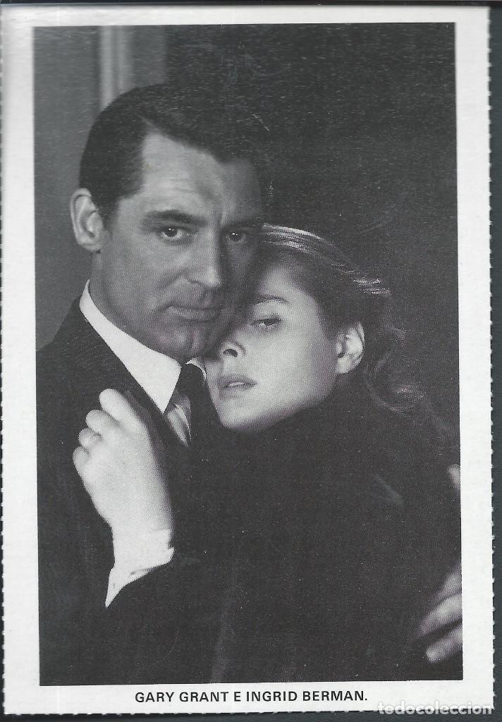 Cine: 9253 -POSTAL DE CARY GRANT E INGRID BERGMAN