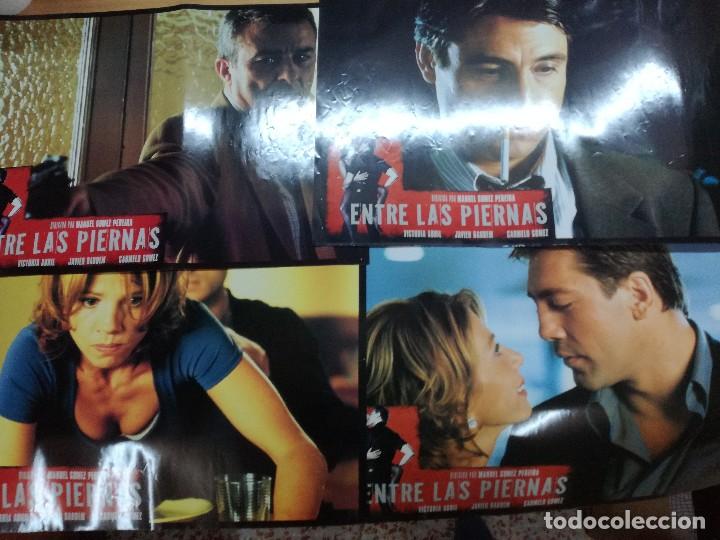 Cine: 4 FOTOCROMOS GRANDES 45X65 CM- ENTRE LAS PIERNAS - VICTORIA ABRIL - JAVIER BARDEM - CINE ESPA&Ntilde;OL