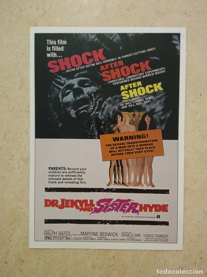 Cine: FICHA COLECCIONABLE -10*15 - EL DOCTOR Jekyll y su hermana Hyde - ALBUM - TERROR - HAMMER