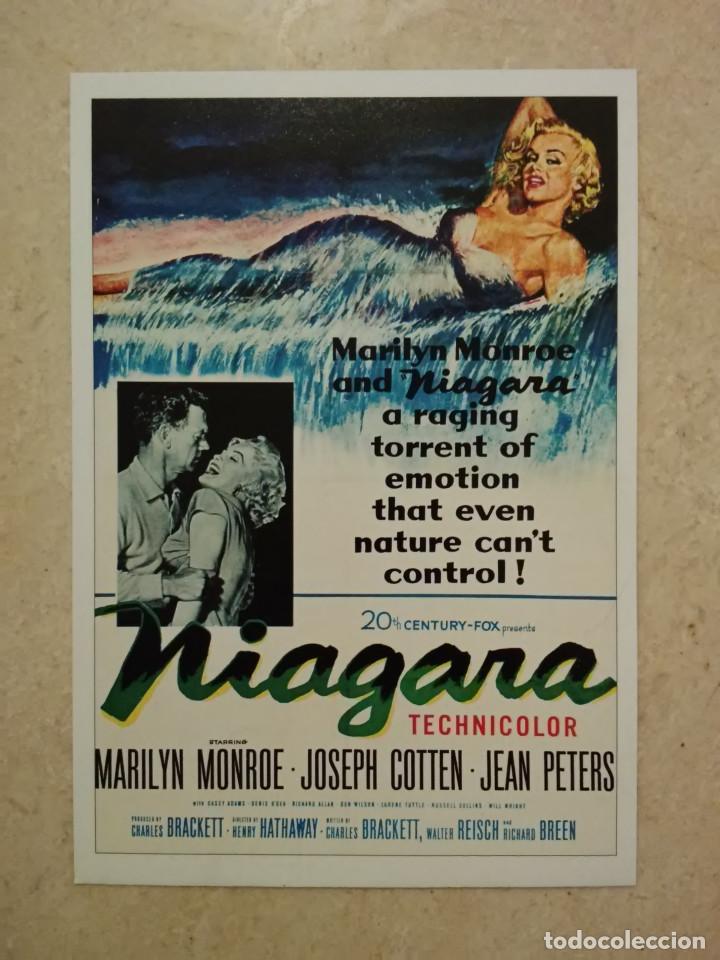 Cine: FICHA COLECCIONABLE -10*15 - NIAGARA - MARILYN MONROE