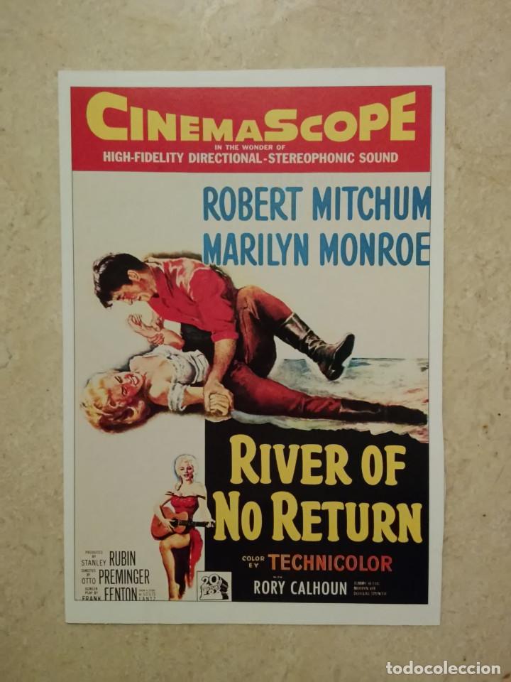 Cine: FICHA COLECCIONABLE -10*15 - RIO SIN RETORNO - MARILYN MONROE