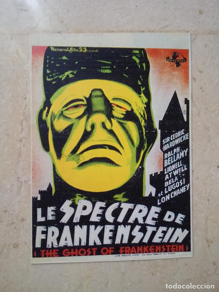 Cine: IMPRESO PAPEL -9*13- THE GHOST OF FRANKENSTEIN - FRANKENSTEIN - BELA LUGOSI - TERROR