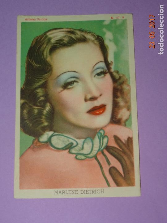 Cine: Pograma de Cine de ARTISTAS UNIDOS con MARLENE DIETRICH - A&ntilde;o 1930-40s.