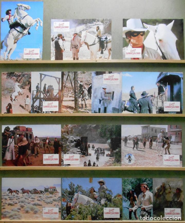 Cine: XU18 LA LEYENDA DEL LLANERO SOLITARIO CHRISTOPHER LLOYD SET COMPLETO 12 FOTOCROMOS ORIG ESTRENO