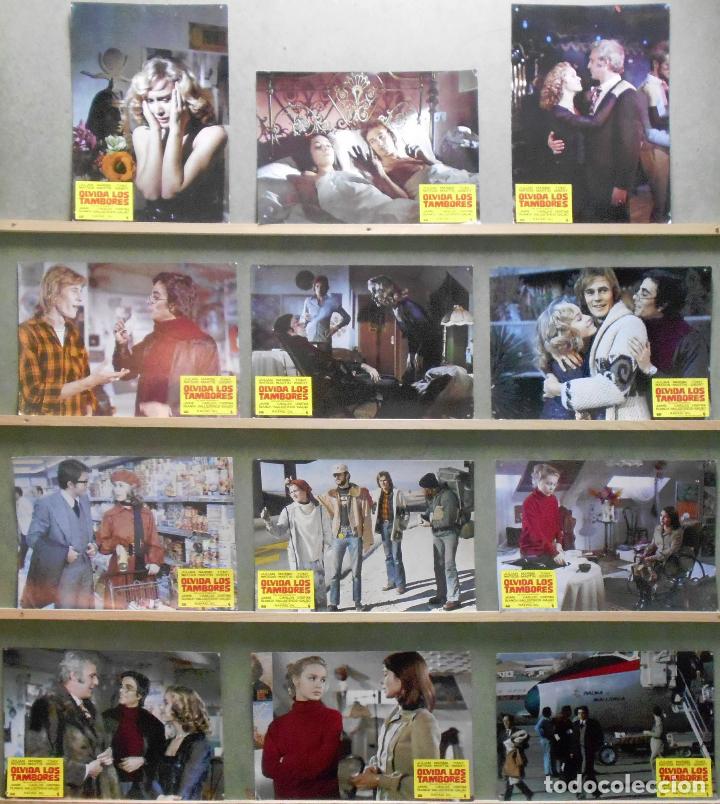 Cine: XU46 OLVIDA LOS TAMBORES JULIAN MATEOS MARIBEL MARTIN SET COMPLETO 12 FOTOCROMOS ORIGINAL ESTRENO
