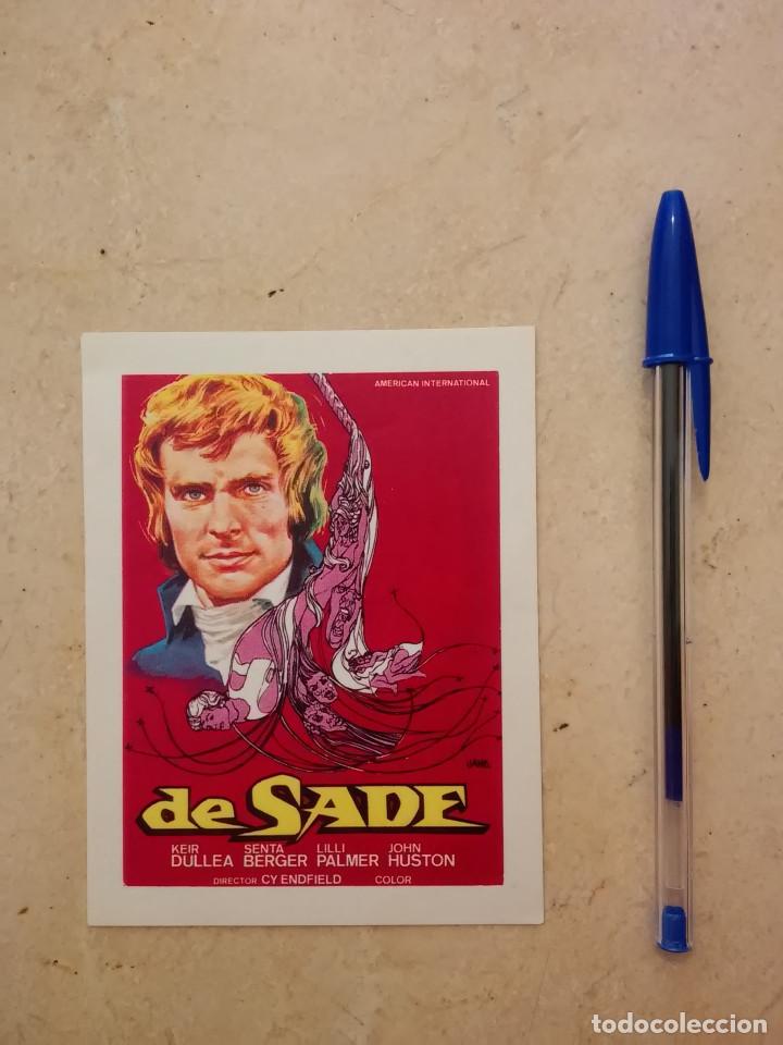 Cine: IMPRESO PAPEL -9*13- DE SADE - SENTA BERGER - ALBUM - TERROR - KEIR DULLEA
