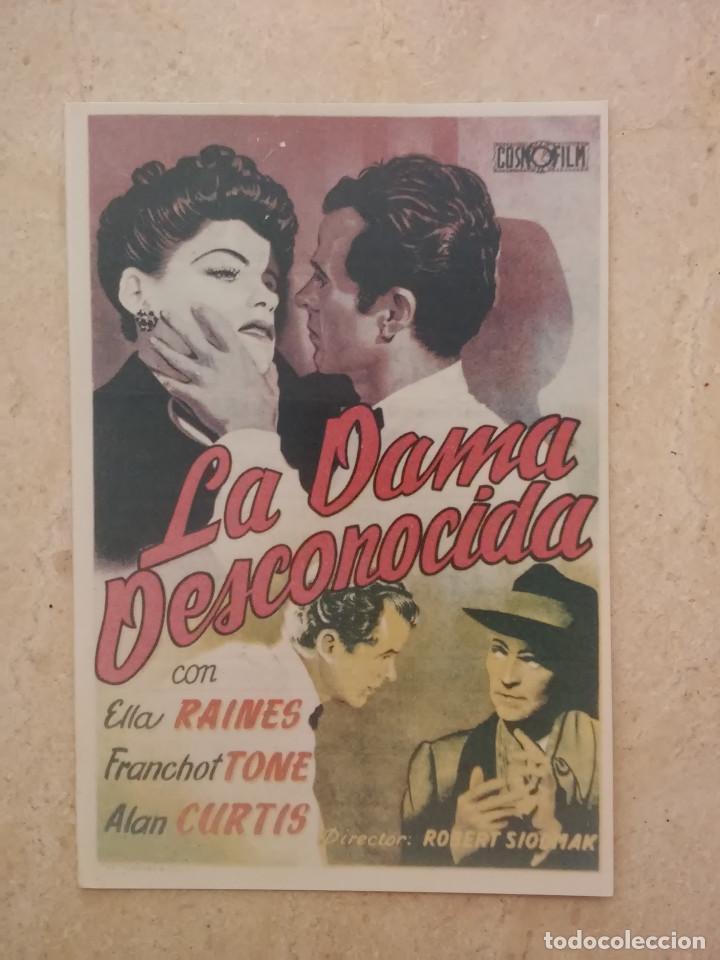 Cine: FOTO -10*15- LA DAMA DESCONOCIDA - ALBUM - ELLA RAINES - CINE NEGRO