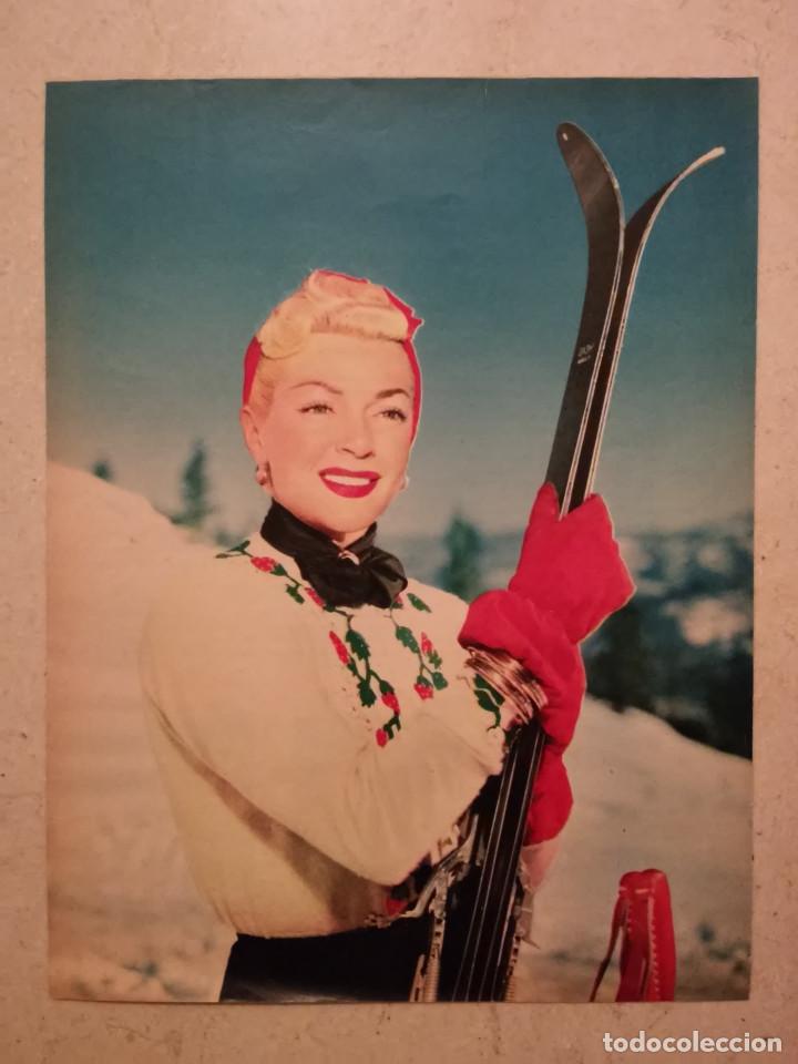 Cine: ANTIGUO ANUNCIO ENCARTONADO -20*25- LANA TURNER - ACTRIZ VINTAGE