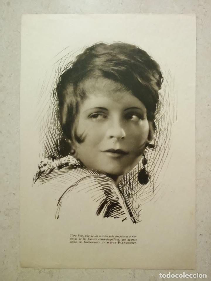 Cine: ANTIGUA FICHA -A4- CLARA BOW - IDEAL PARA ENMARCAR - MARJORIE GAY