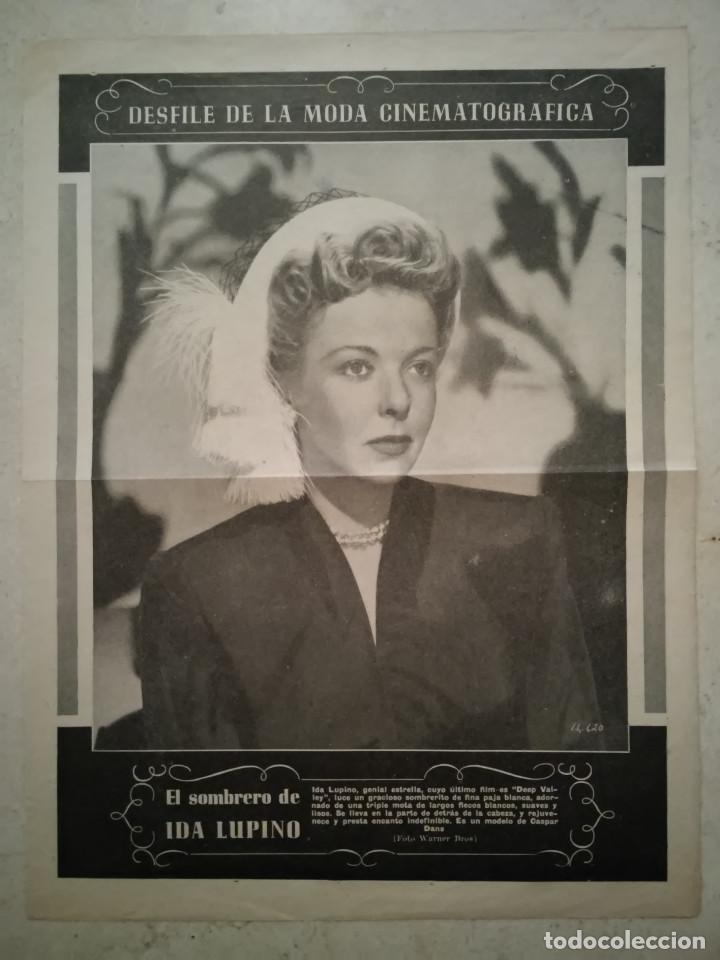 Kino: ANTIGUO POSTER COLECCIONABLE -24*34- IDA LUPINO - IDEAL PARA ENMARCAR
