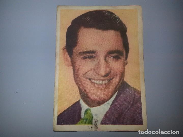 Cine: ANTIGUO CROMO DE CINE ED. BRUGUERA ACTOR CARY GRANT CINEFOTO HOJA E-6-A N&ordm; 1 A&Ntilde;OS 40 / 50