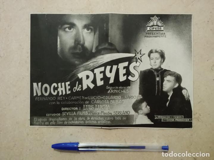 Kino: ANTIGUO ANUNCIO ENCARTONADO - NOCHE DE REYES - FERNANDO REY - CINE ESPA&Ntilde;OL - LUIS LUCIA - CIFESA