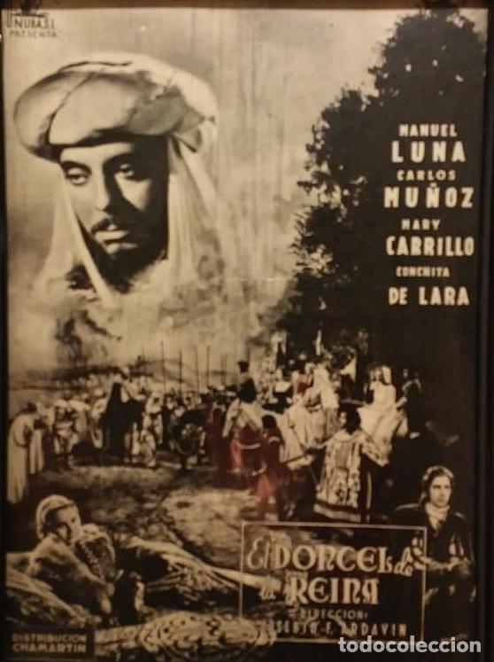 Cine: ANTIGUO ANUNCIO ENCARTONADO -A4- EL DONCEL DE LA REINA - HISTORICO - MANUEL LUNA - MARY CARRILLO