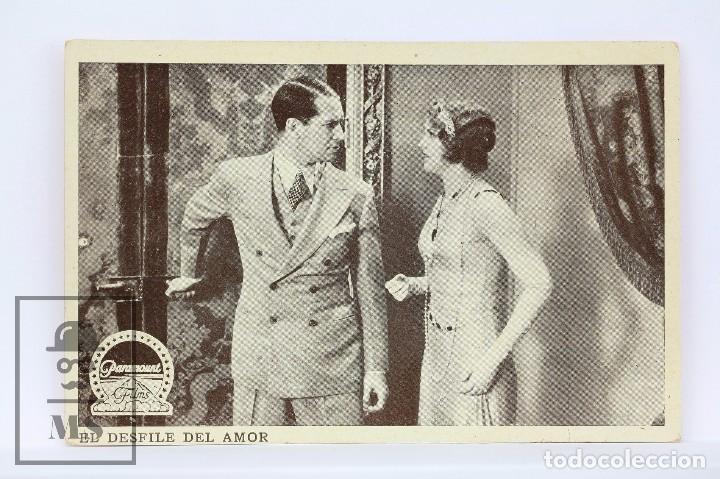 Kino: Tarjeta / Fotocromo - El Desfile del Amor - Paramount Films - Neules Antiga Casa Bac&aacute;s, Badalona