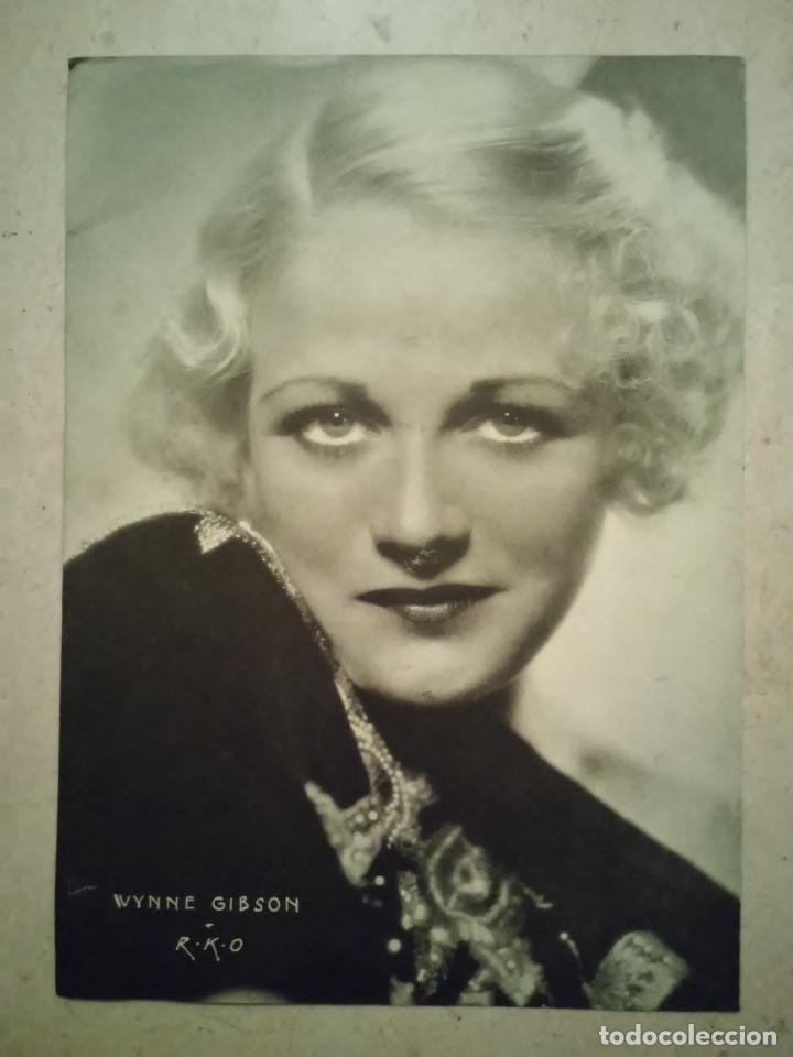 Cinema: ANTIGUA FICHA -A4- WYNNE GIBSON y PATRICIA ELLIS - RKO