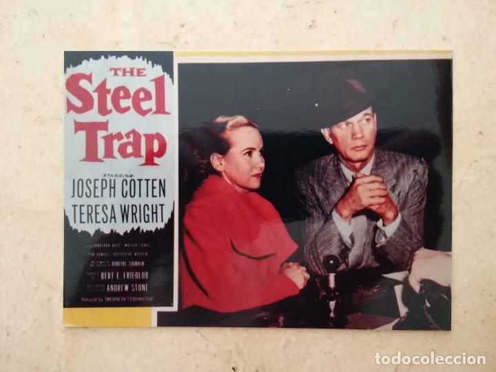 Cine: FOTO -10*15- THE STEEL TRAP - ALBUM - JOSEPH COTTEN - TERESA WRIGHT - Trampa de acero