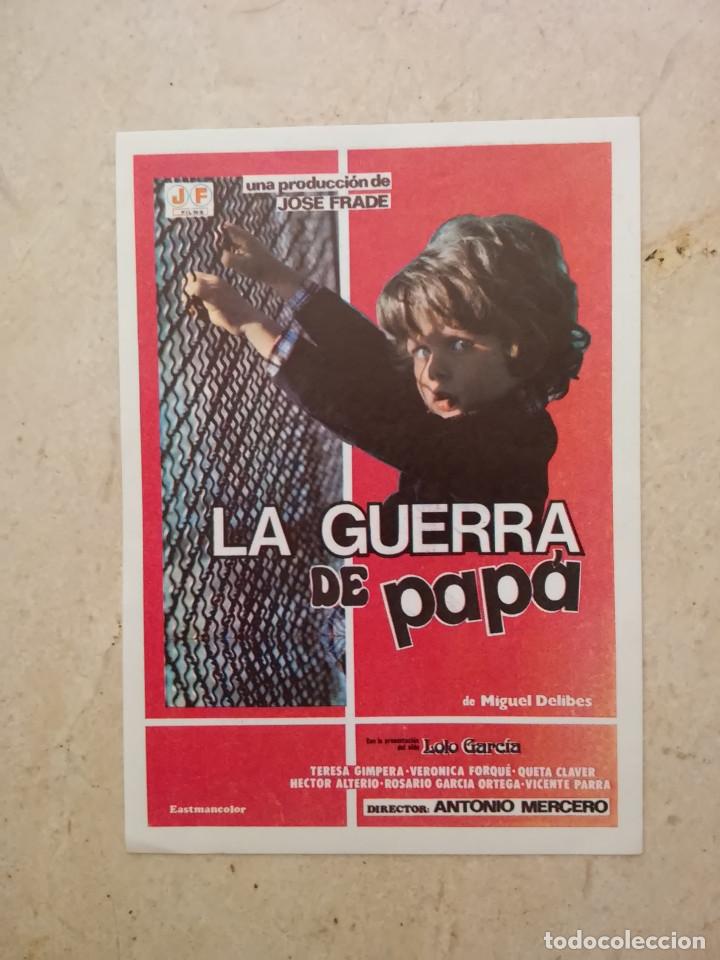 Cine: IMPRESO PAPEL -9*13- LA GUERRA DE PAPA - ALBUM - LOLO GARCIA - CINE ESPA&Ntilde;OL