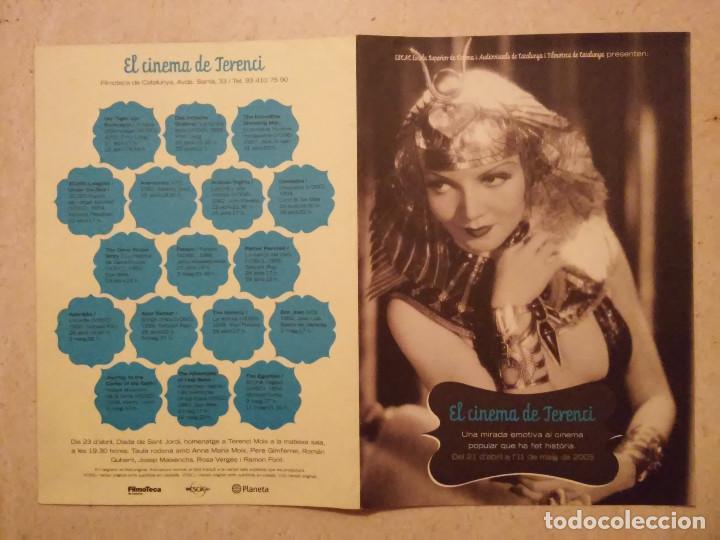 Cine: PUBLICIDAD ORIGINAL - EL CINEMA DE TERENCI - CLAUDETTE COLBERT - CLEOPATRA