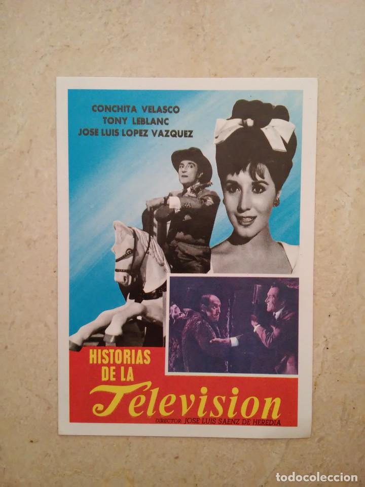 Cine: IMPRESO PAPEL -9*13- HISTORIAS DE LA TELEVISION - CONCHITA VELASCO - TONY LEBLANC