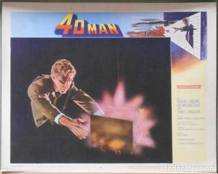 Cinema: LCJ 902 4D MAN ROBERT LANSING LEE MERIWETHER SCI-FI LOBBY CARD ORIGINAL AMERICANO
