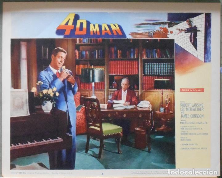 Cinema: LCJ 904 4D MAN ROBERT LANSING LEE MERIWETHER SCI-FI LOBBY CARD ORIGINAL AMERICANO
