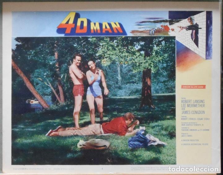 Cinema: LCJ 905 4D MAN ROBERT LANSING LEE MERIWETHER SCI-FI LOBBY CARD ORIGINAL AMERICANO