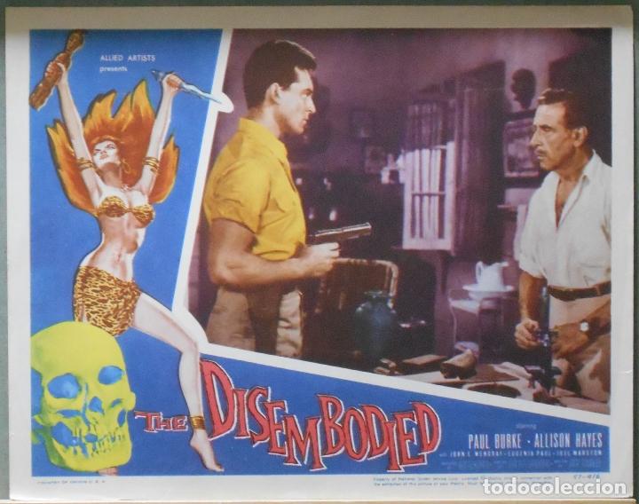 Cine: LCJ 919 THE DISEMBODIED PAUL BURKE ALLISON HAYES TERROR LOBBY CARD ORIGINAL AMERICANO