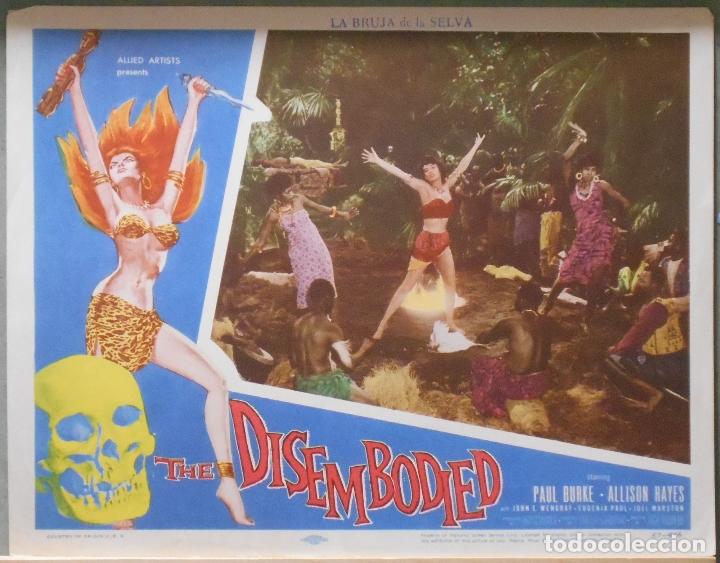 Cine: LCJ 920 THE DISEMBODIED PAUL BURKE ALLISON HAYES TERROR LOBBY CARD ORIGINAL AMERICANO