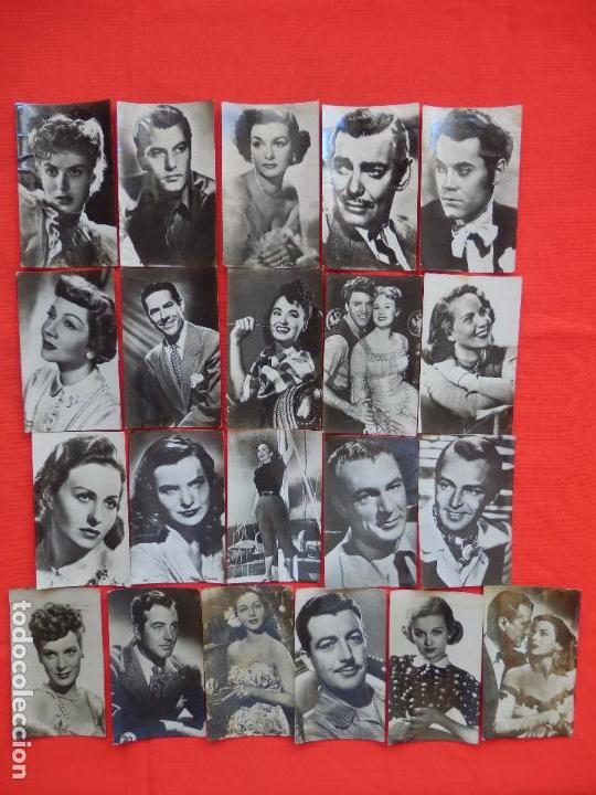 Kino: lote 21 fotocromos artistas de cine, chocolates yago, buen estado
