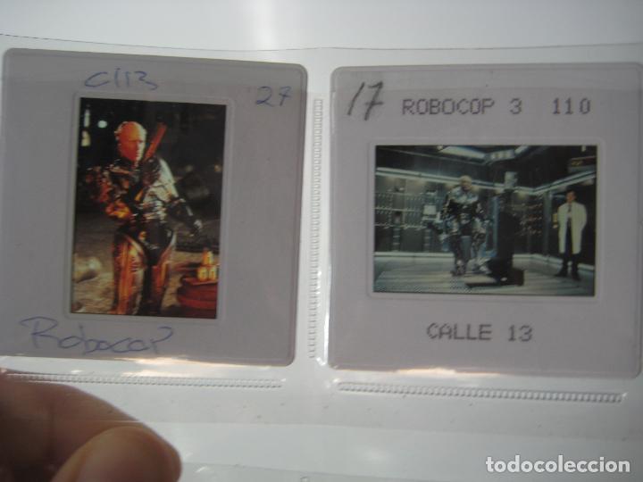 Cine: DIAPOSITIVAS PROMOCIONALES para prensa ROBOCOP + ROBOCOP 3 1987 Paul Verhoeven- PETER WELLER