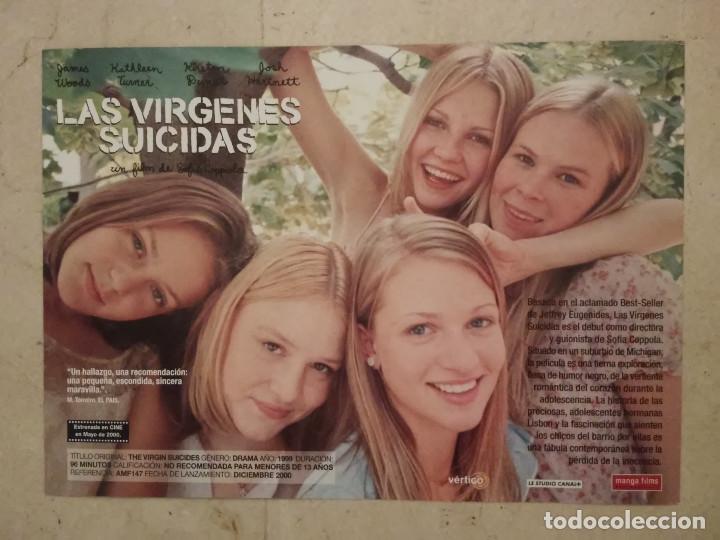 Cine: PUBLICIDAD ORIGINAL -A4- LAS VIRGENES SUICIDAS - KIRSTEN DUNST