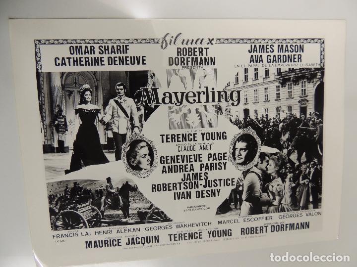 Cine: mayerling - foto b/n original - omar sharif catherine deneuve ava gardner james mason