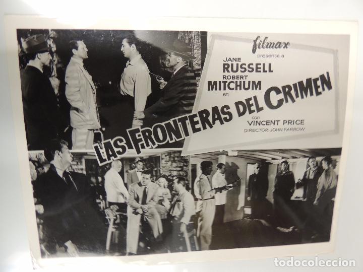 Cine: las fronteras del crimen - foto b/n original - jane russell robert mitchum vincent price filmax
