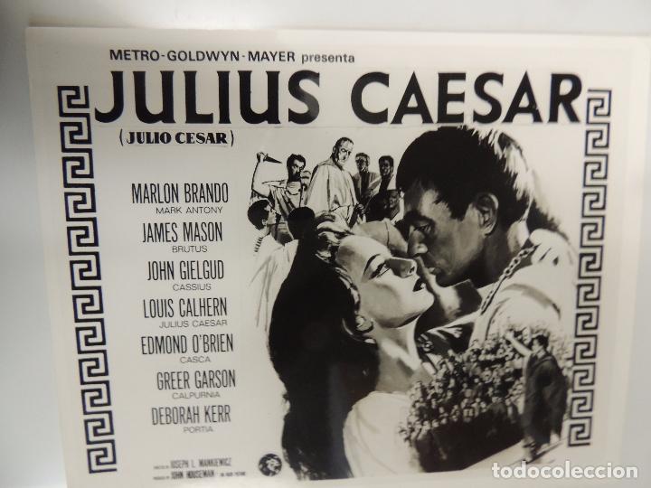 Cine: julio cesar - foto b/n original - marlon brando james mason deborah kerr john gielgud
