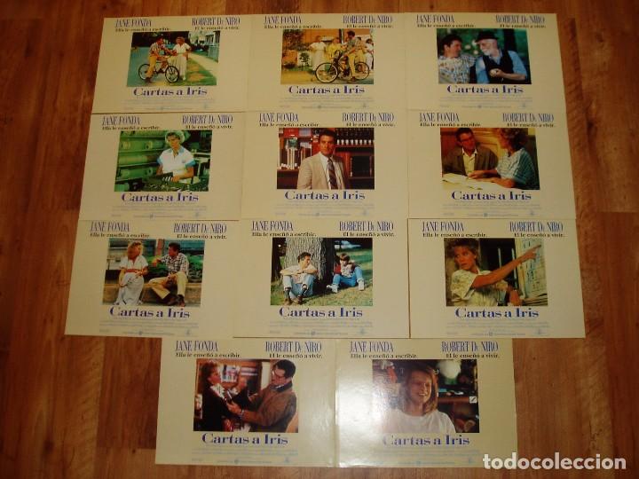 Cine: CARTAS A IRIS. LOTE DE 11 FOTOCROMOS. ROBERT DE NIRO. JANE FONDA