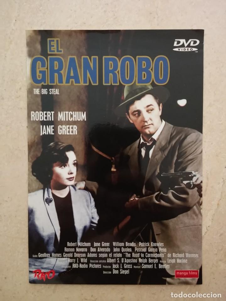 Cine: PUBLICIDAD ORIGINAL -13*18- EL GRAN ROBO - ROBERT MITCHUM - ARCHIVO - JANE GREER