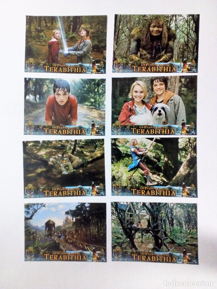 Cine: UN PUENTE HACIA TERABITHIA  LOTE DE 8 FOTOCROMOS O FOTOGRAMAS ORIGINALES. NUEVOS