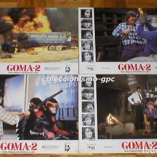 Cine: LOBBY CARDS LOTE 4 FOTOCROMOS GOMA-2 ORIG. 1984 GEORGE RIVERO WILLIE AAMES JOSE ANTONIO DE LA LOMA