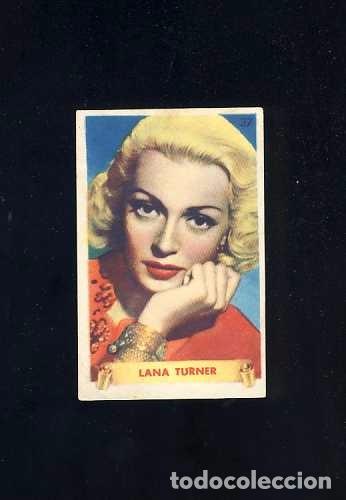 Cine: Cromo de cine: LANA TURNER (4,7 x 7,3 cms)