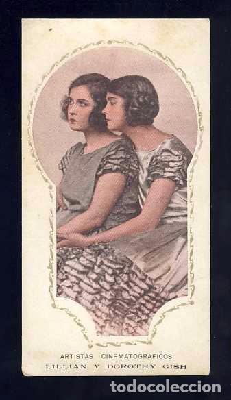 Cinema: Cromo de cine: LILLIAN DOROTHY GISH. Artistas Cinematograficos. Amatller S.2 n.7) (6,8 x 13,3 cms)
