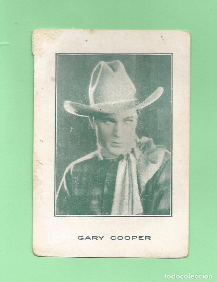 Cine: ANTIGUO CROMO DE CINE (10X7): N&ordm;26 GARY COOPER - CINEMA PORVENIR (SEVILLA)