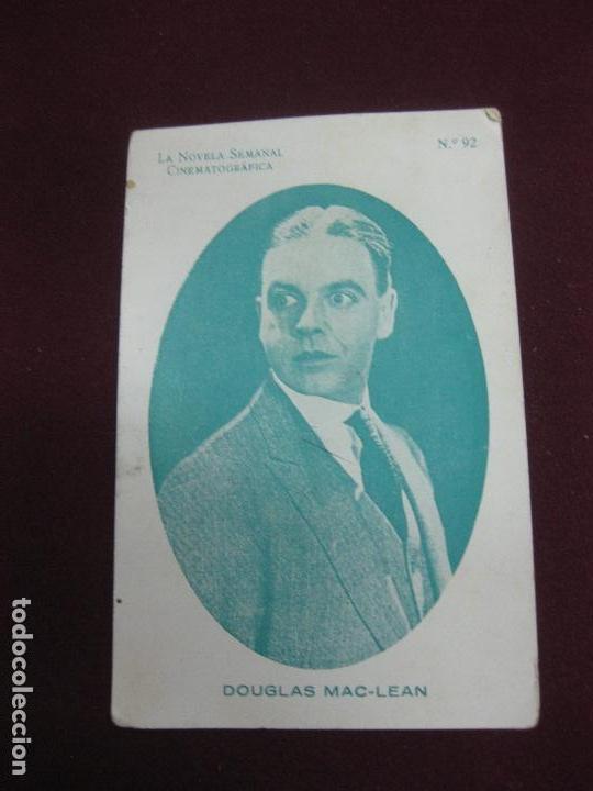 Cinema: DOUGLAS MAC-LEAN. LA NOVELA SEMANAL CINEMATOGRAFICA. N&ordm; 92.